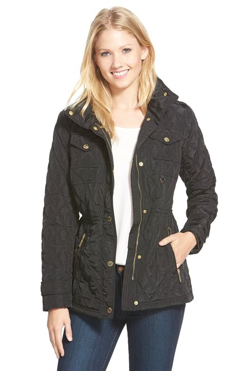 michael kors jacket 5 metal polyester cotton|Michael Kors lightweight jacket women's.